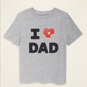 Old Navy “I (Heart) Dad” Short Sleeve Tee